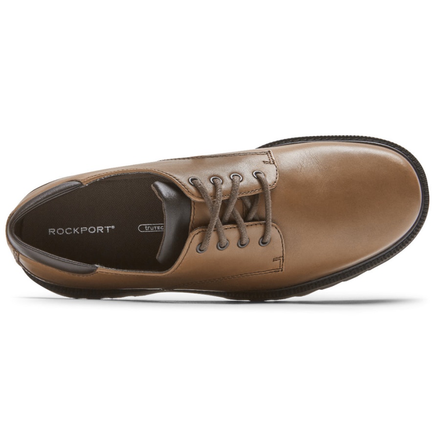Rockport Masculino Northfield Impermeável Oxford Marrom Escuro