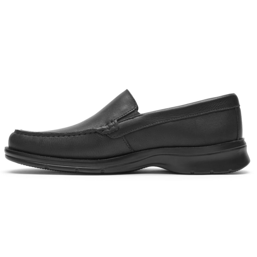 Mocassim Masculino Rockport Palmer Veneziano Preto Caído