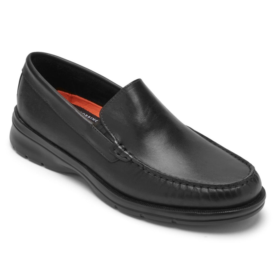Mocassim Masculino Veneziano Rockport Palmer Preto
