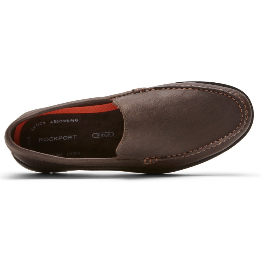 Mocassim Masculino Rockport Palmer Veneziano Java Tombado