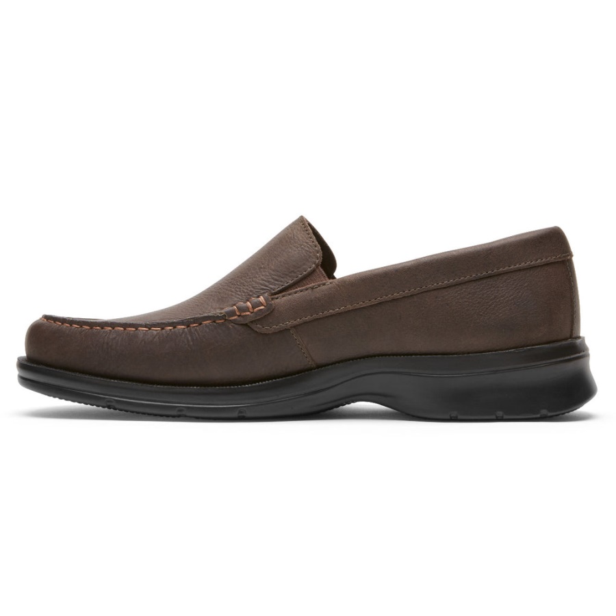 Mocassim Masculino Rockport Palmer Veneziano Java Tombado