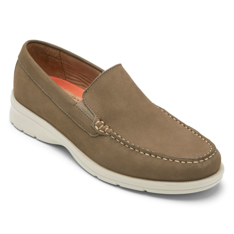 Mocassim Masculino Rockport Palmer Veneziano Vicunha Nubuck