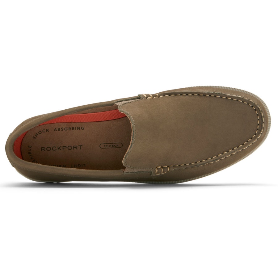 Mocassim Masculino Rockport Palmer Veneziano Vicunha Nubuck