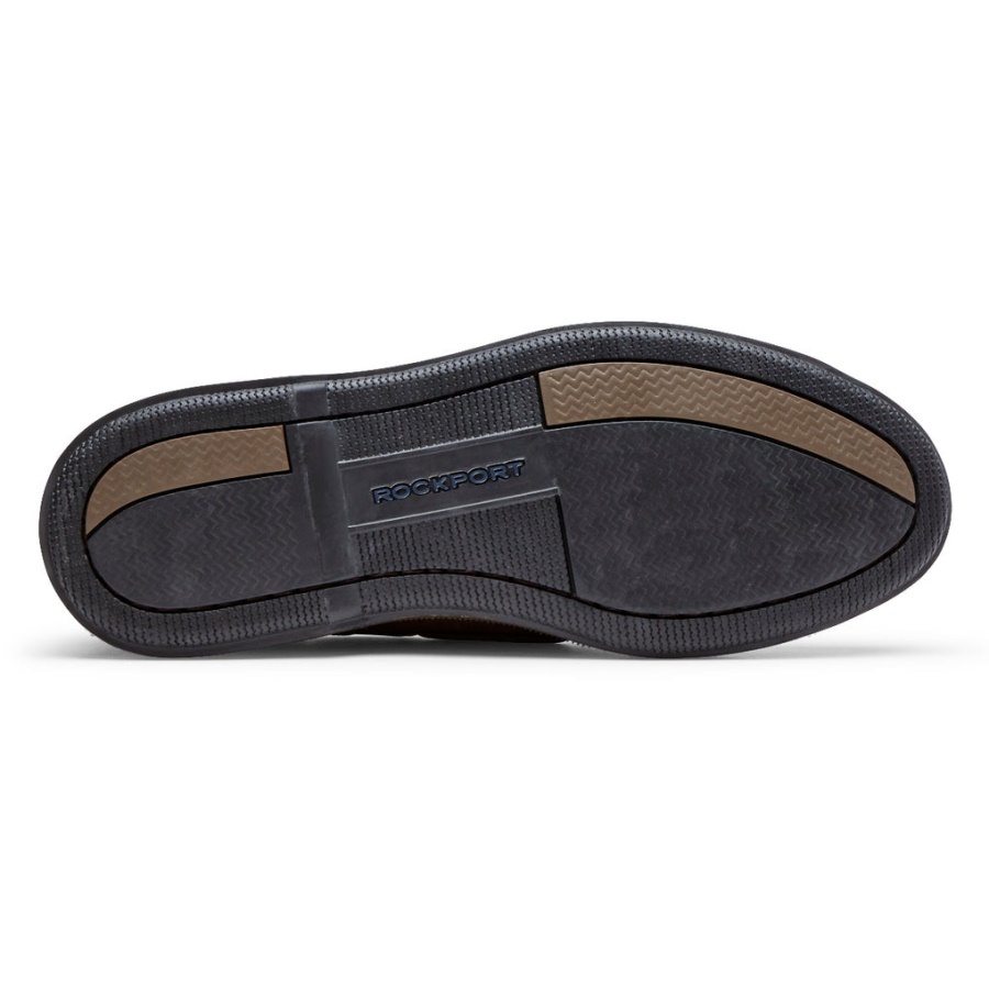 Rockport Masculino Perth Boat Sapato Casca De Chocolate