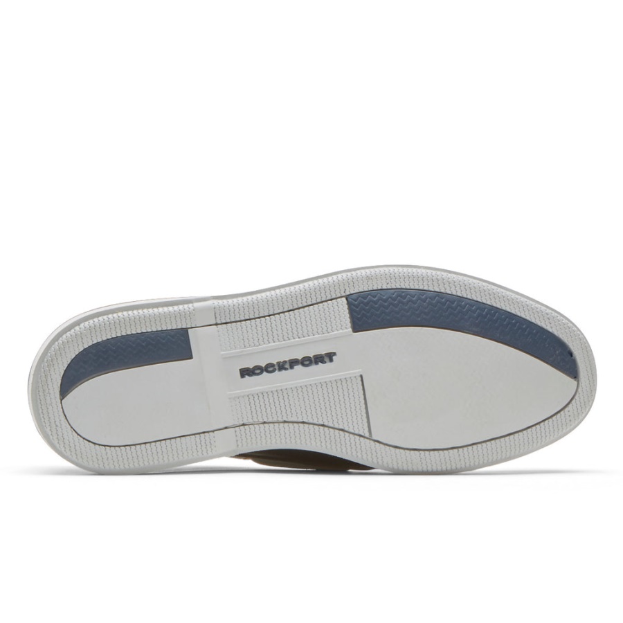 Sapato De Barco Perth Boat Para Homem Rockport Couro Marinho