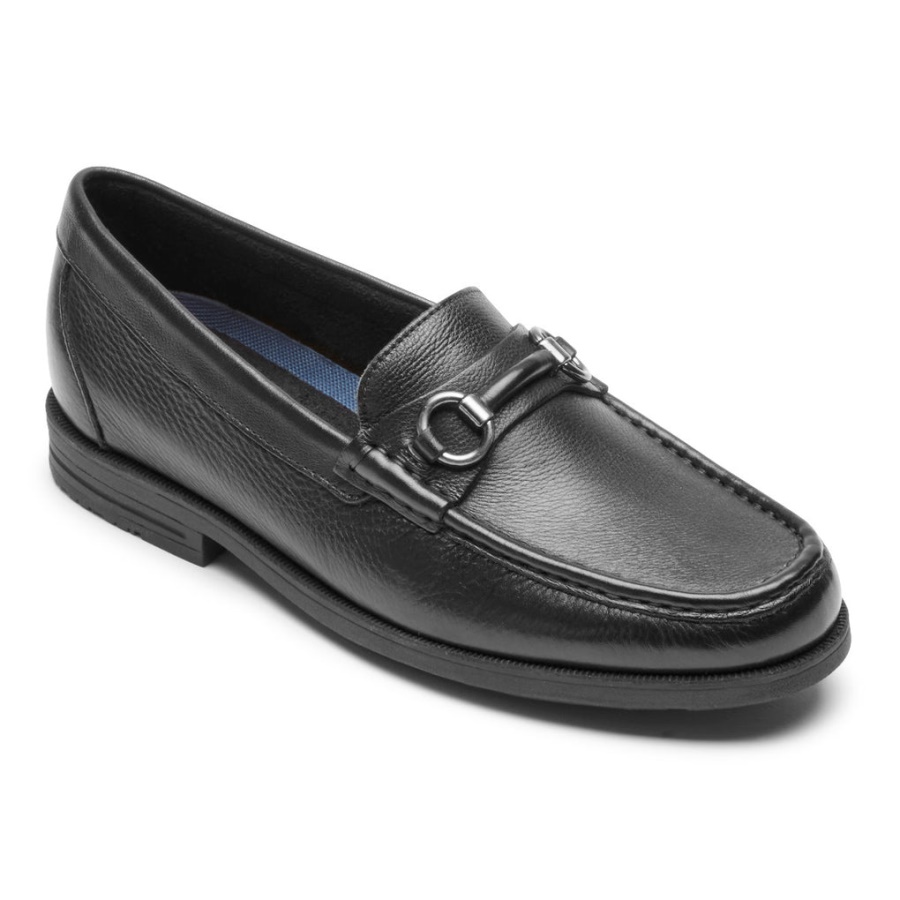 Mocassim Preston Bit Masculino Rockport Tombado Preto