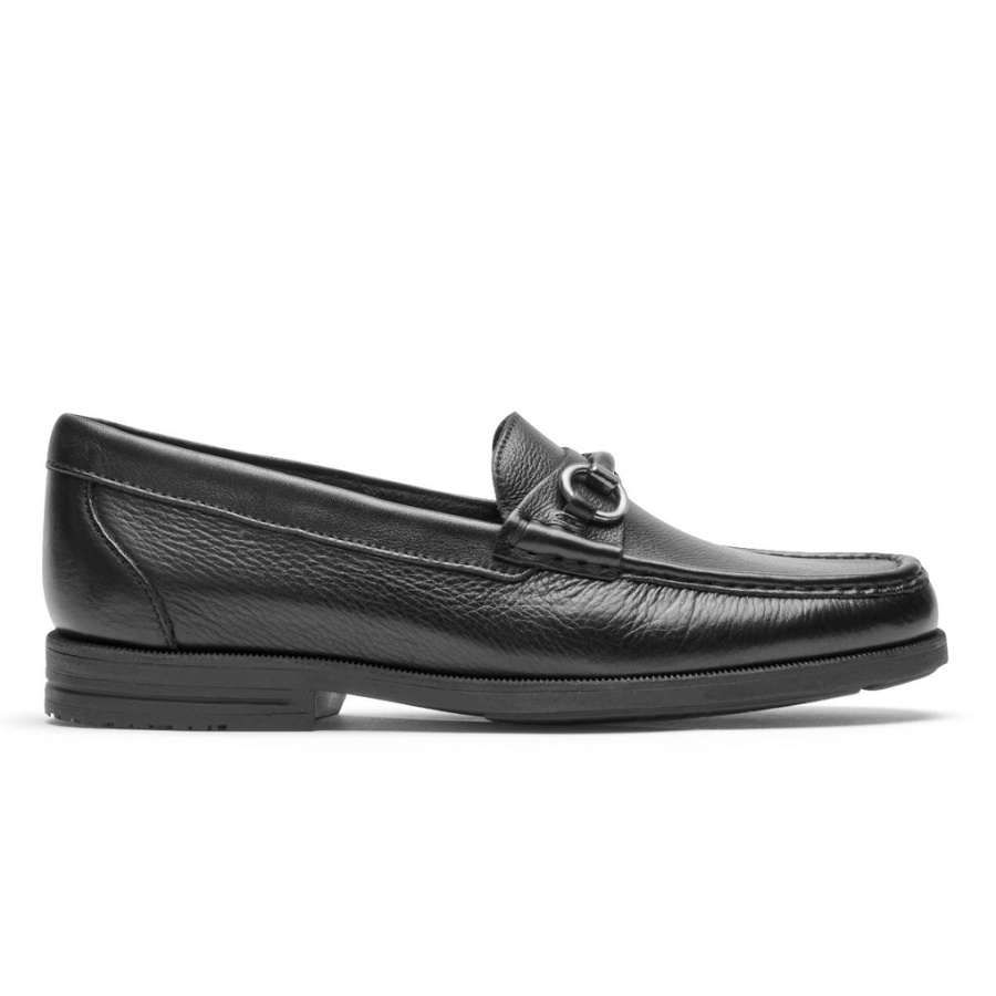Mocassim Preston Bit Masculino Rockport Tombado Preto