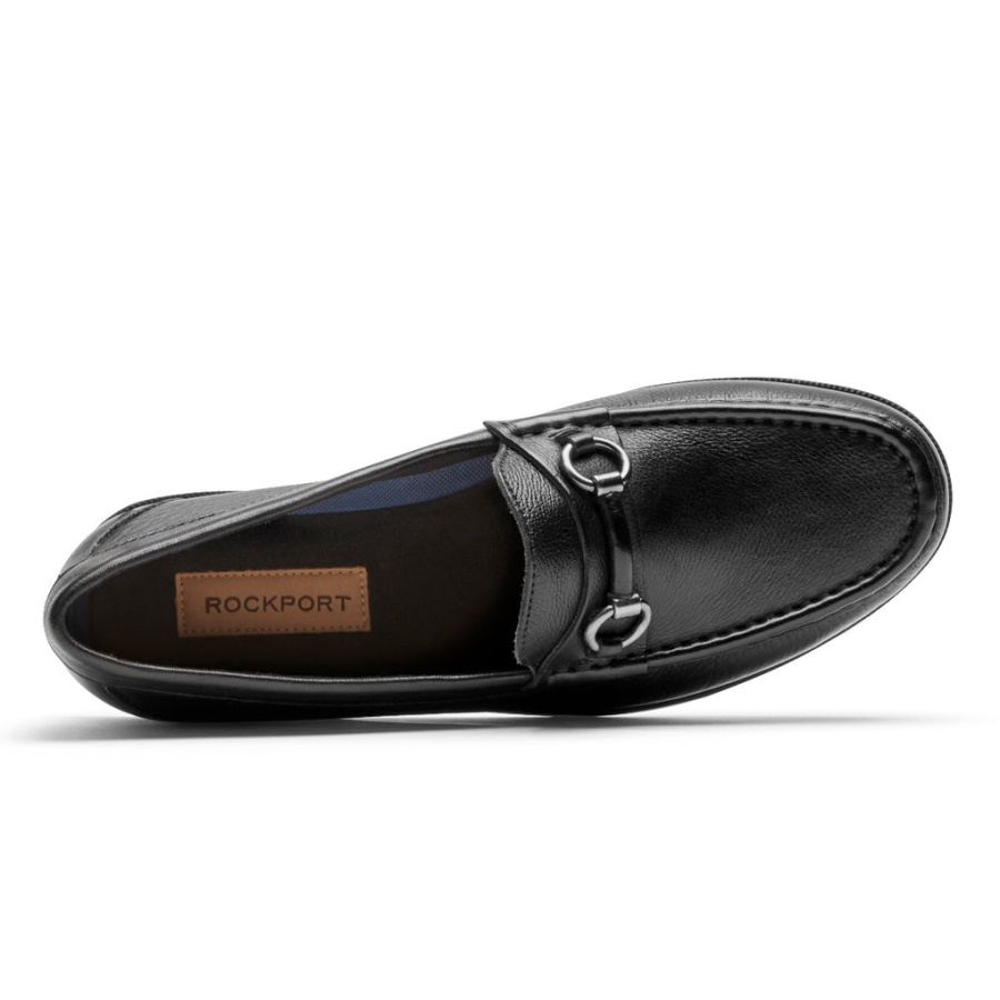 Mocassim Preston Bit Masculino Rockport Tombado Preto