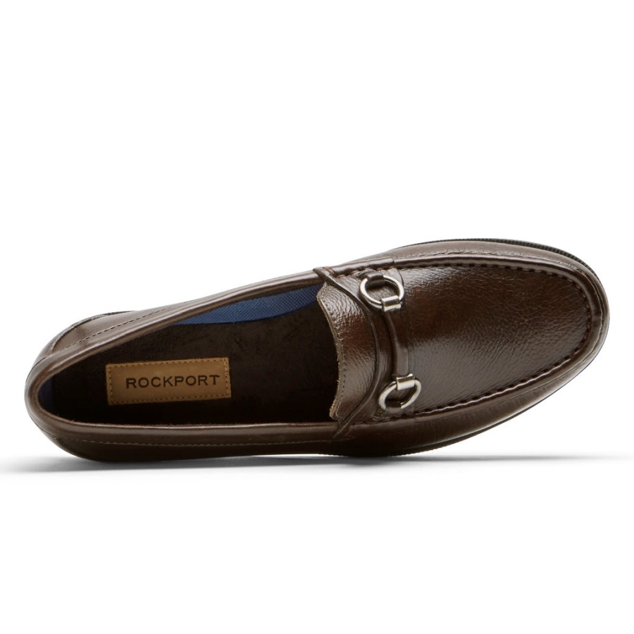 Mocassim Preston Bit Masculino Rockport Tombado Java