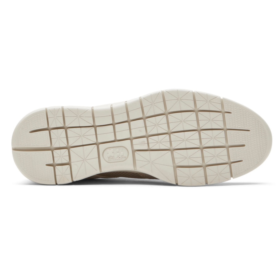 Rockport Tênis Masculino Casual Guarda-lamas No Horário Nobre Pedra Malha Lea