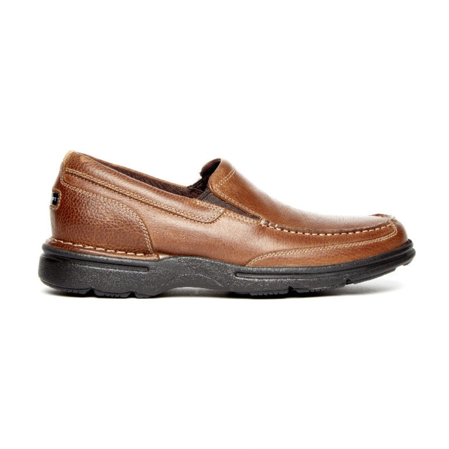 Prowalker Masculino Rockport Eureka Plus Slip-on Bridle Marrom