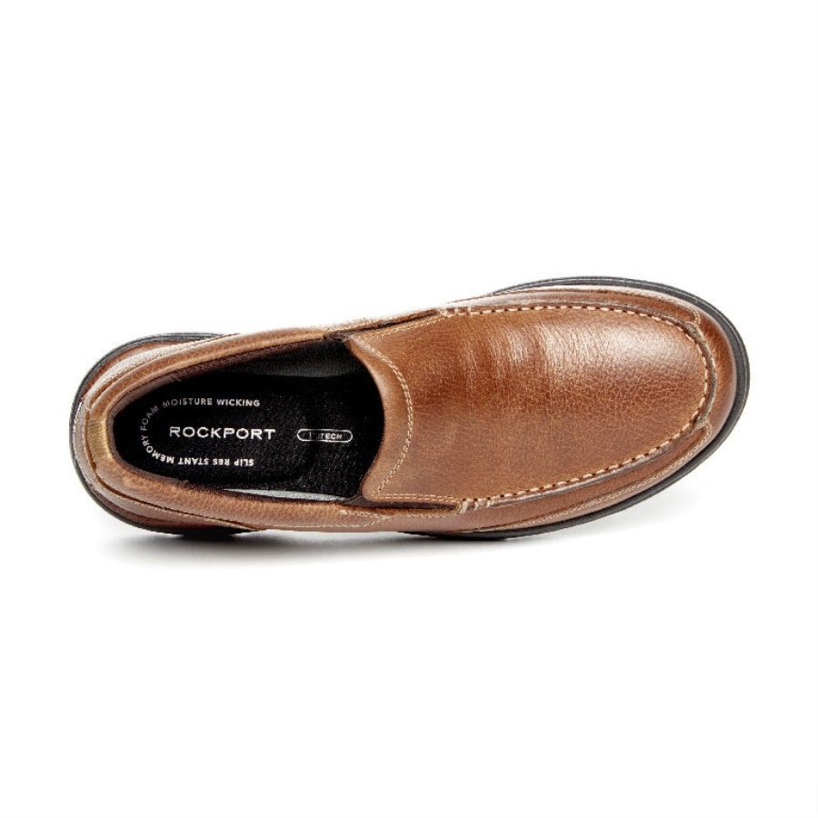 Prowalker Masculino Rockport Eureka Plus Slip-on Bridle Marrom