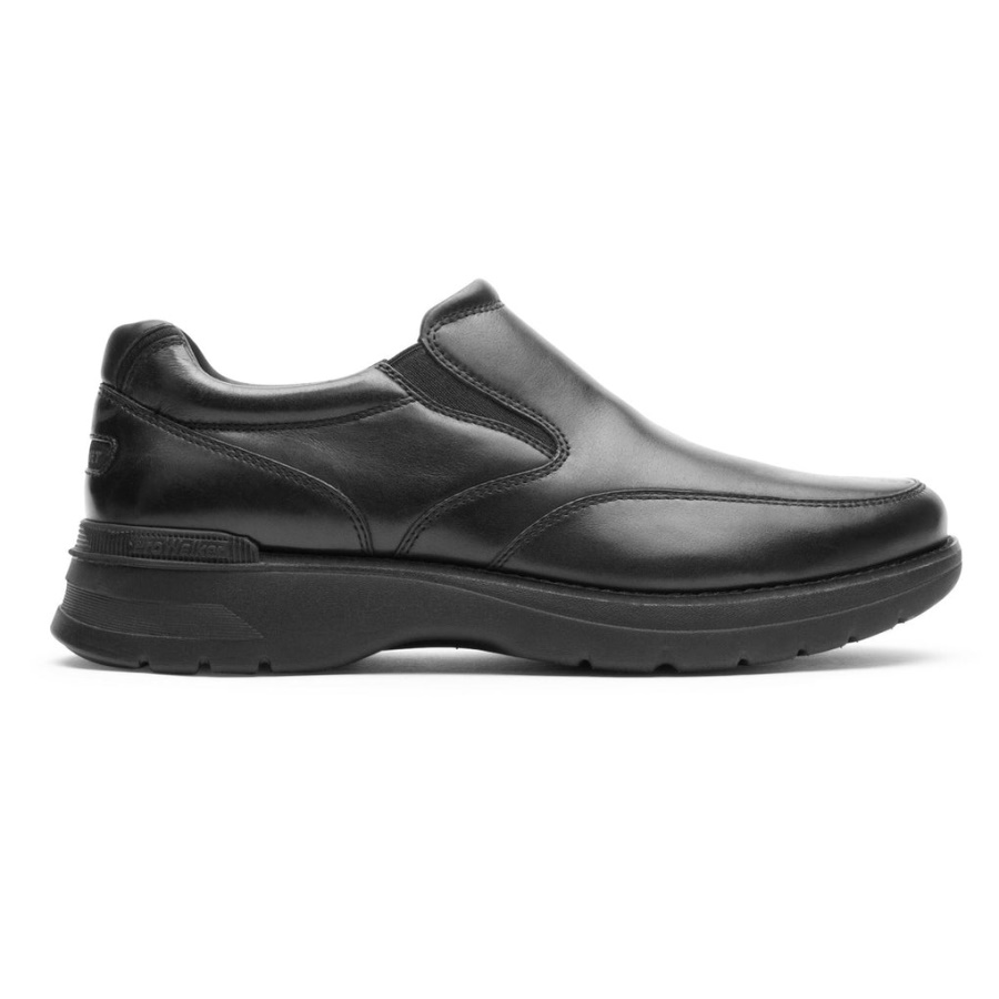 Prowalker Masculino De Rockport Próximo Lea Preta Slip-on