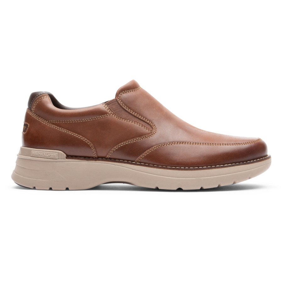 Prowalker Masculino Rockport Next-slip-on Sela Tan Lea