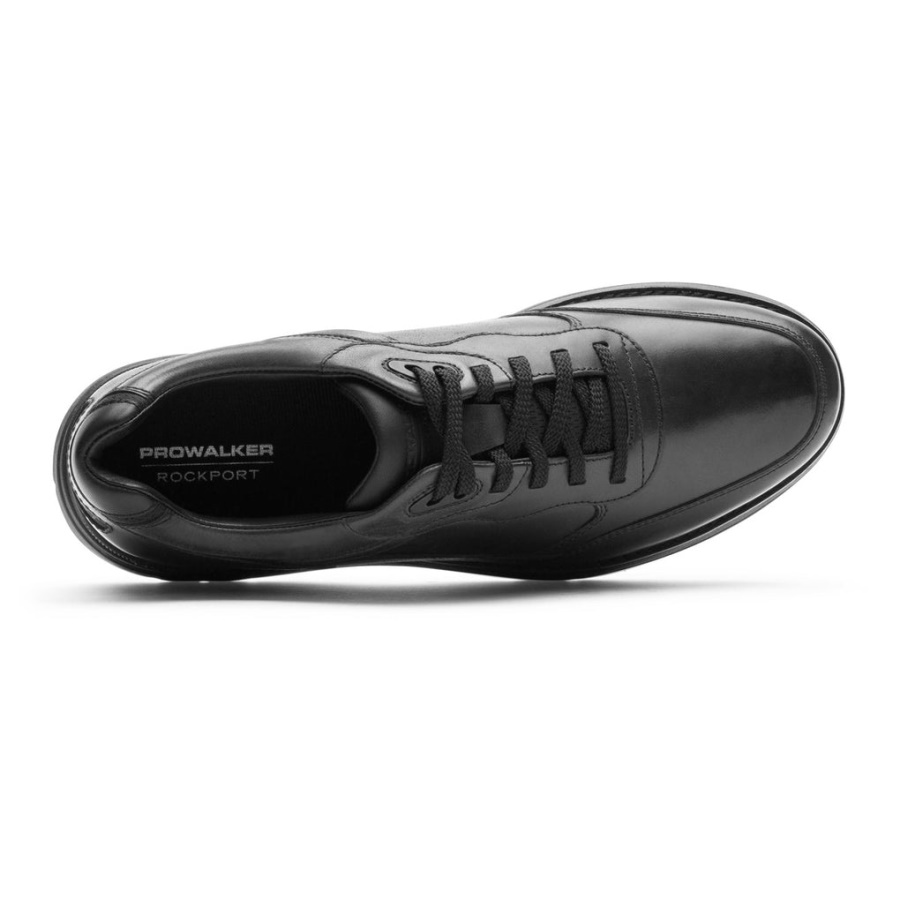 Rockport Masculino Prowalker Next Tênis Black Lea