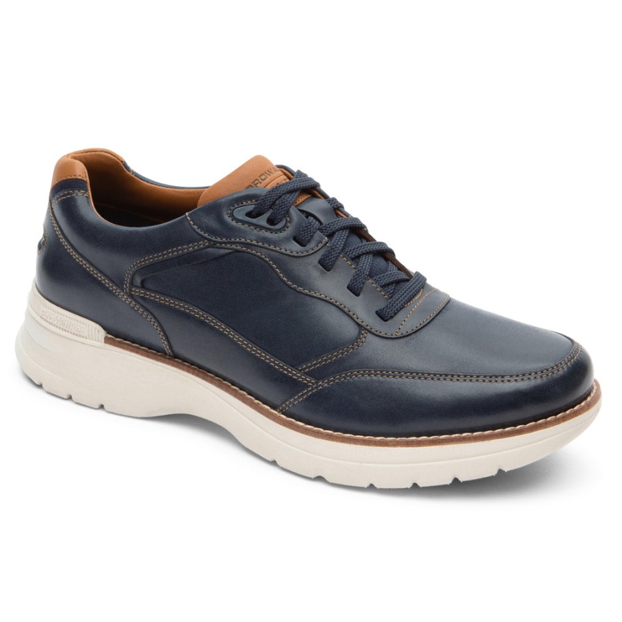 Rockport Masculino Prowalker Next Tênis Novo Vestido Blues Lea