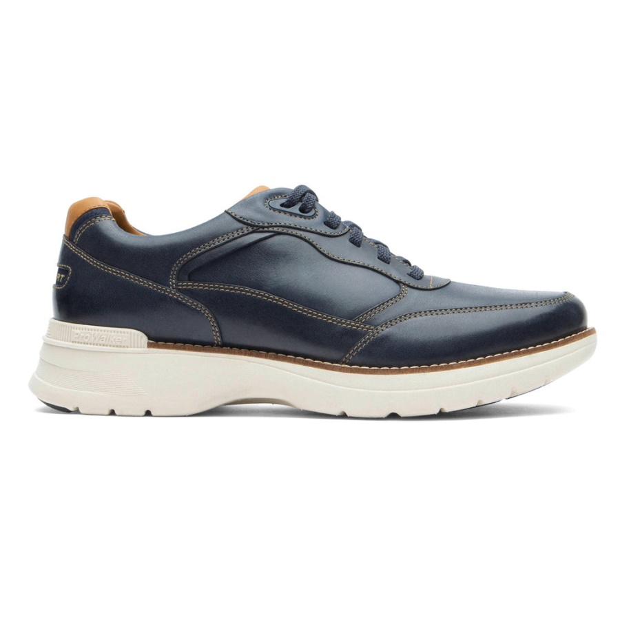 Rockport Masculino Prowalker Next Tênis Novo Vestido Blues Lea