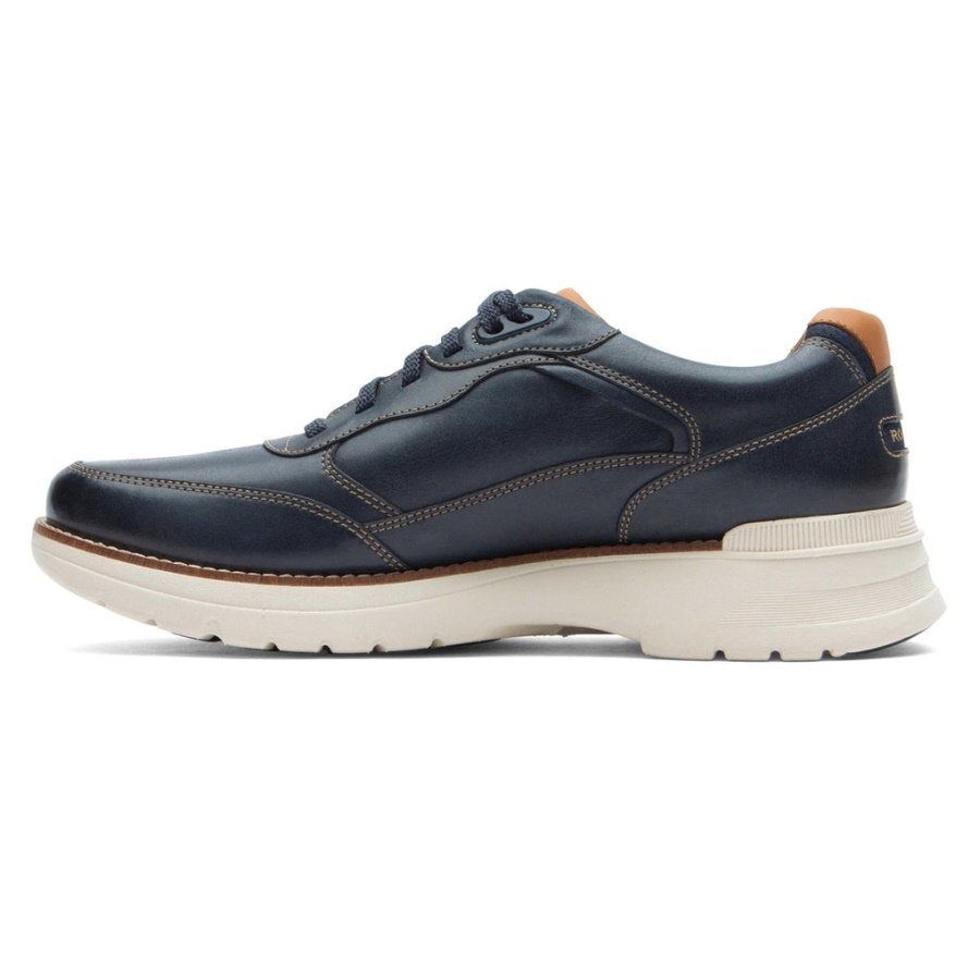 Rockport Masculino Prowalker Next Tênis Novo Vestido Blues Lea