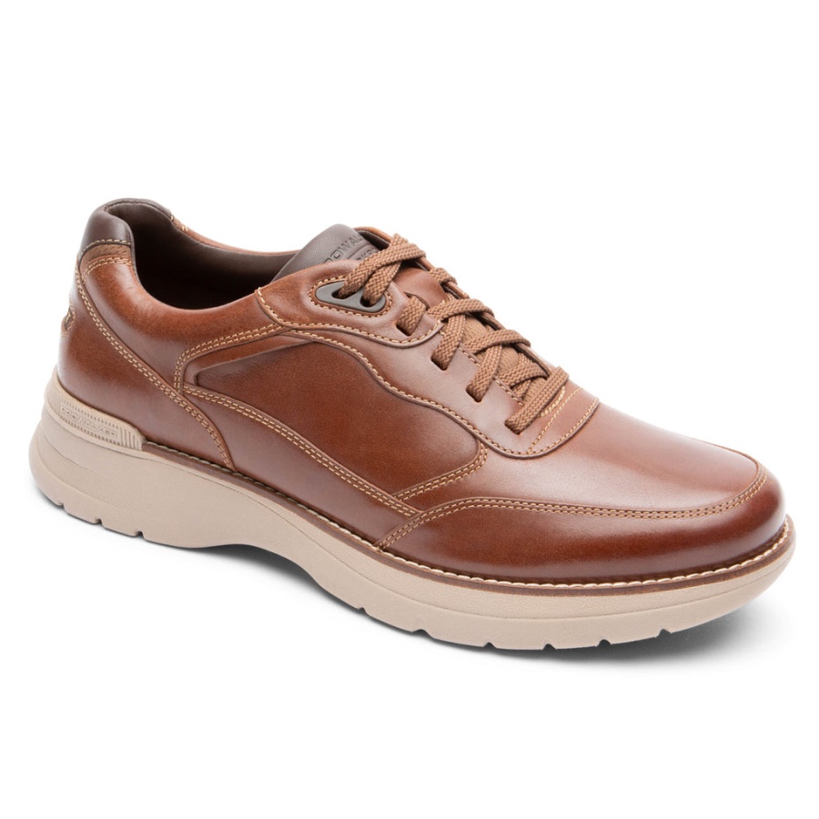 Rockport Masculino Prowalker Next Tênis Sela Tan Lea