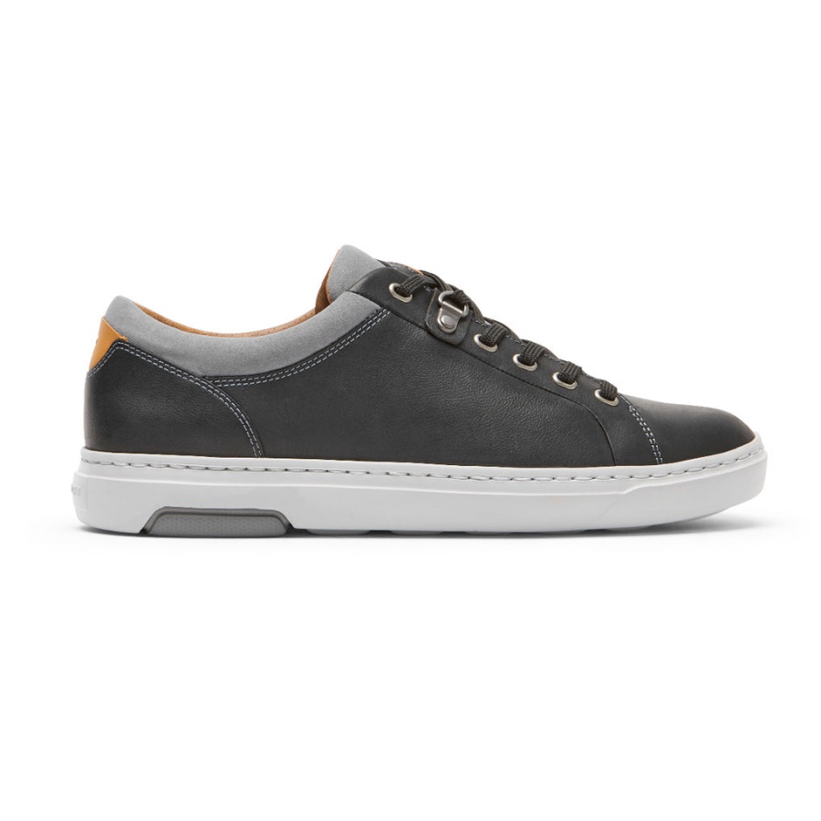 Sapatilha Masculina Pulsetech Cupsole Rockport Couro Preto Ii