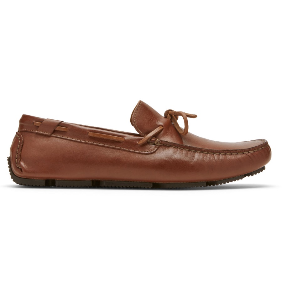 Mocassim Masculino Rockport Rhyder Tie Mogno