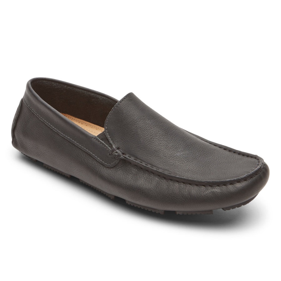 Mocassim Masculino Rhyder Veneziano Rockport Preto Caído