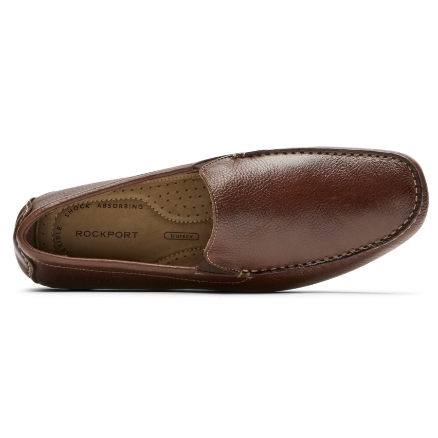 Mocassim Masculino Rhyder Veneziano Rockport Mogno