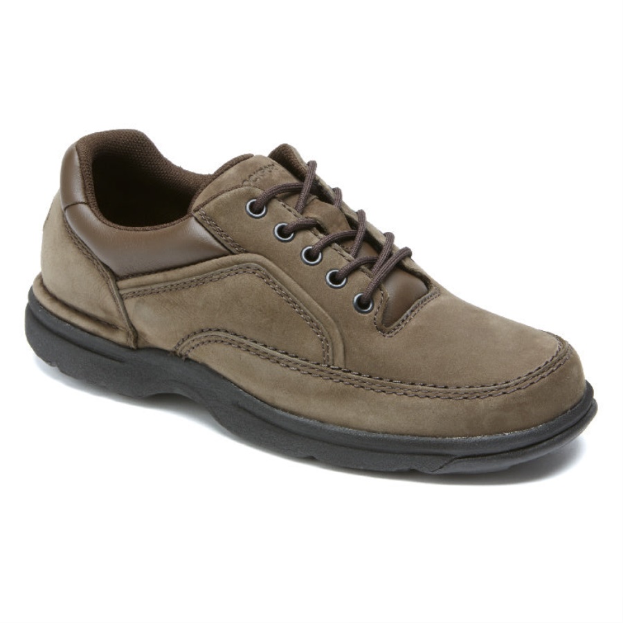 Rockport Masculino Ridgefield Eureka Chocolate Nubuck