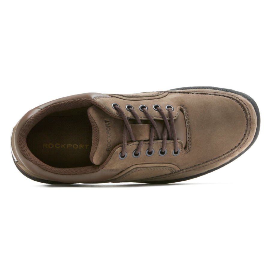 Rockport Masculino Ridgefield Eureka Chocolate Nubuck