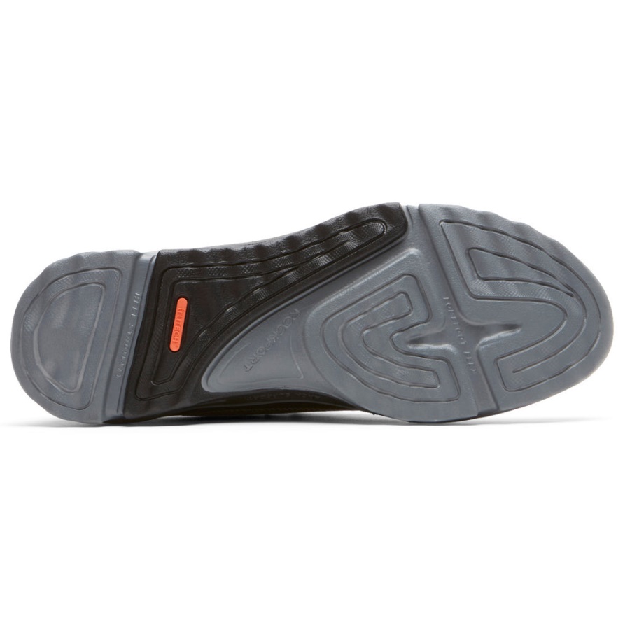 Tênis Rocsports Masculino Rockport Malha Verde Floresta Couro Preto