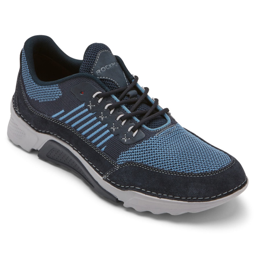 Tênis Rockport Masculino Rocsports Camurça Malha Marinha