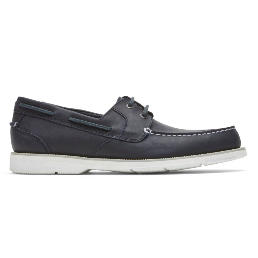 Sapato De Barco Southport Masculino Rockport Vestido Novo Azul