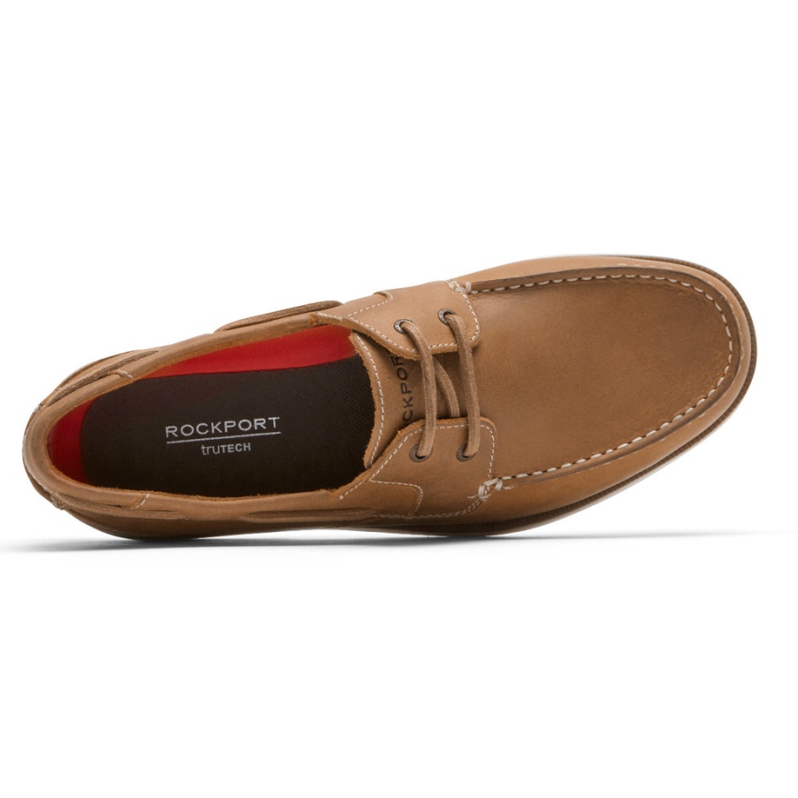 Sapato De Barco Southport Masculino Rockport Sudão Marrom