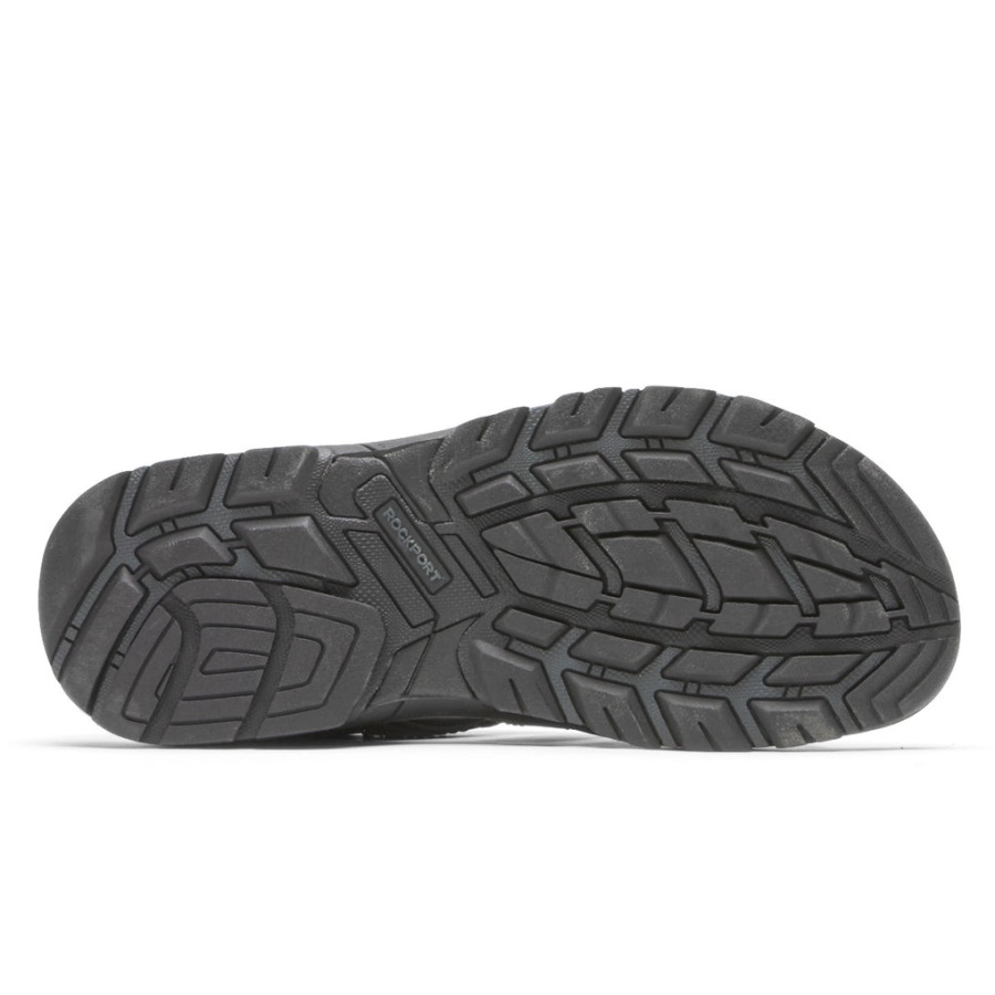 Sandália Masculina Rockport Springboro Rocklake Fisherman Preta