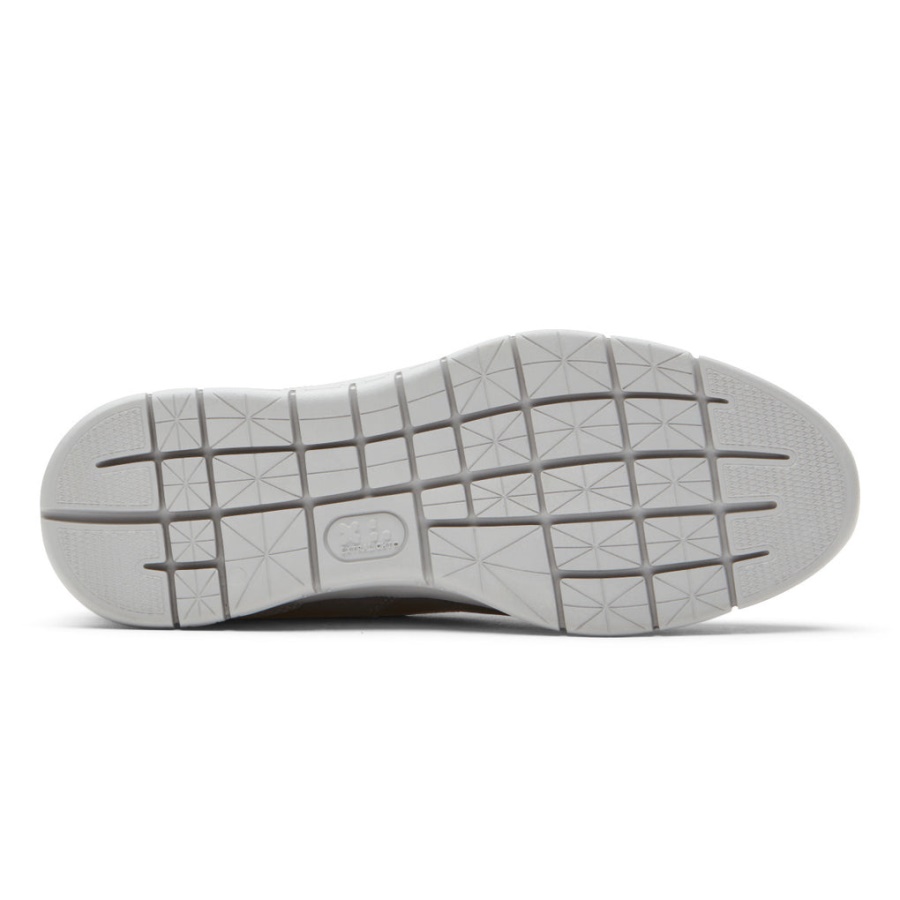 Tênis Masculino Rockport Stewart Bico Liso Marinho Malha De Camurça Nobuck