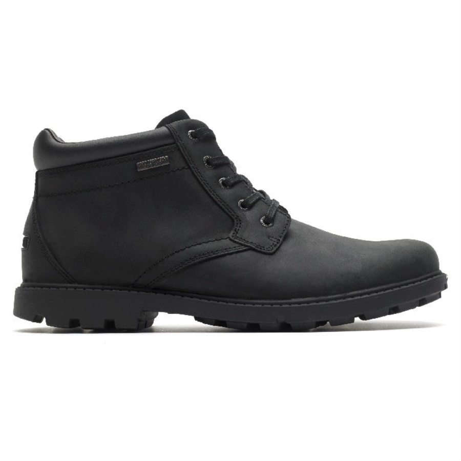 Bota Masculina Rockport Storm Surge Bico Liso Preta