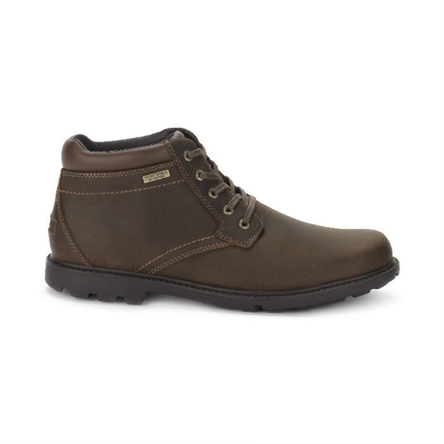 Bota De Dedo Do Pé Liso Masculina Rockport Storm Surge