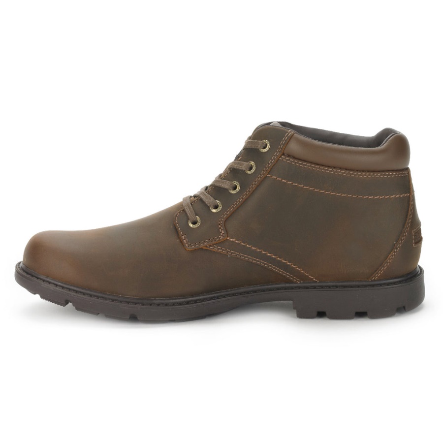 Bota De Dedo Do Pé Liso Masculina Rockport Storm Surge