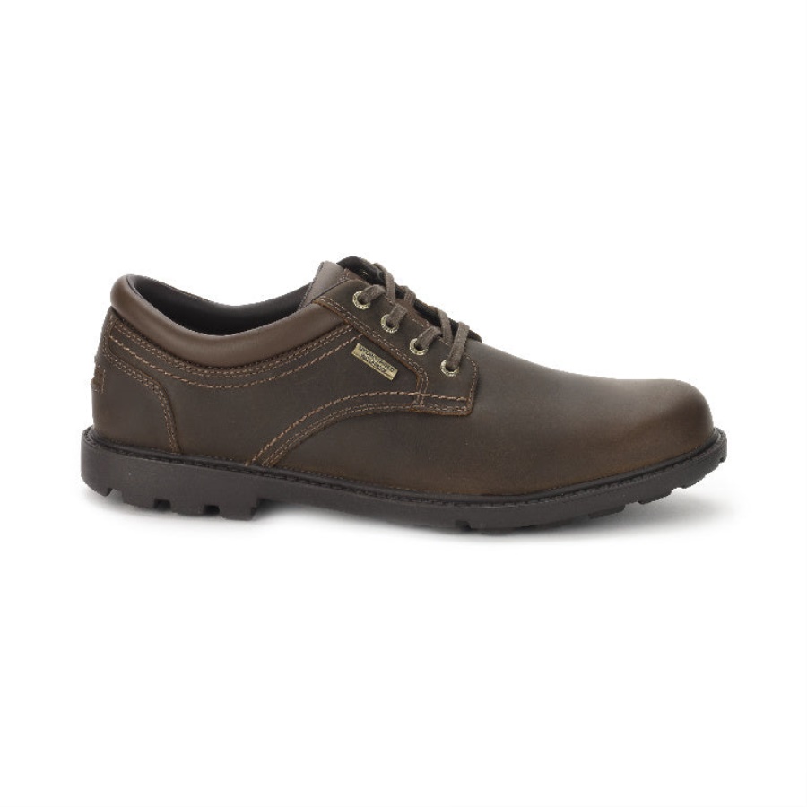 Rockport Masculino Tempestade Dedo Simples Oxford Tan