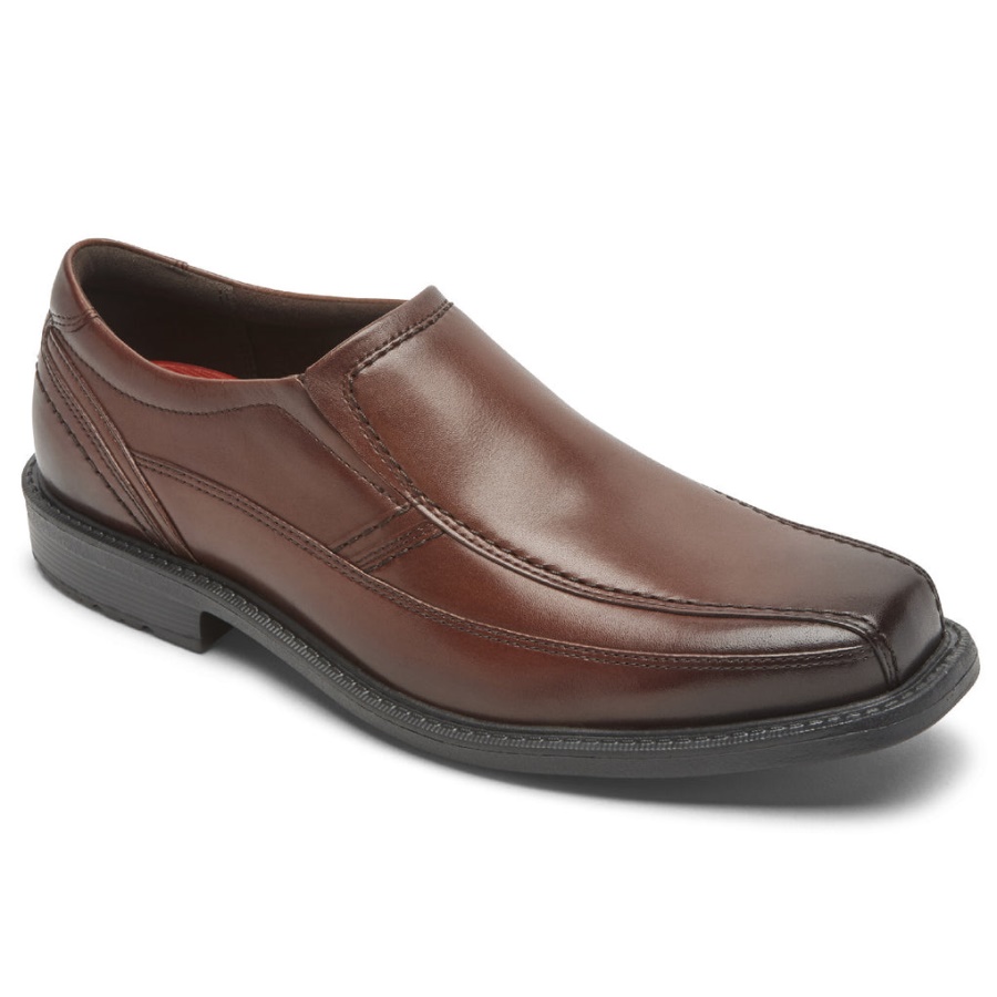 Rockport Men's Style Leader 2 Bike Toe Slip-on New Brown Gradiente
