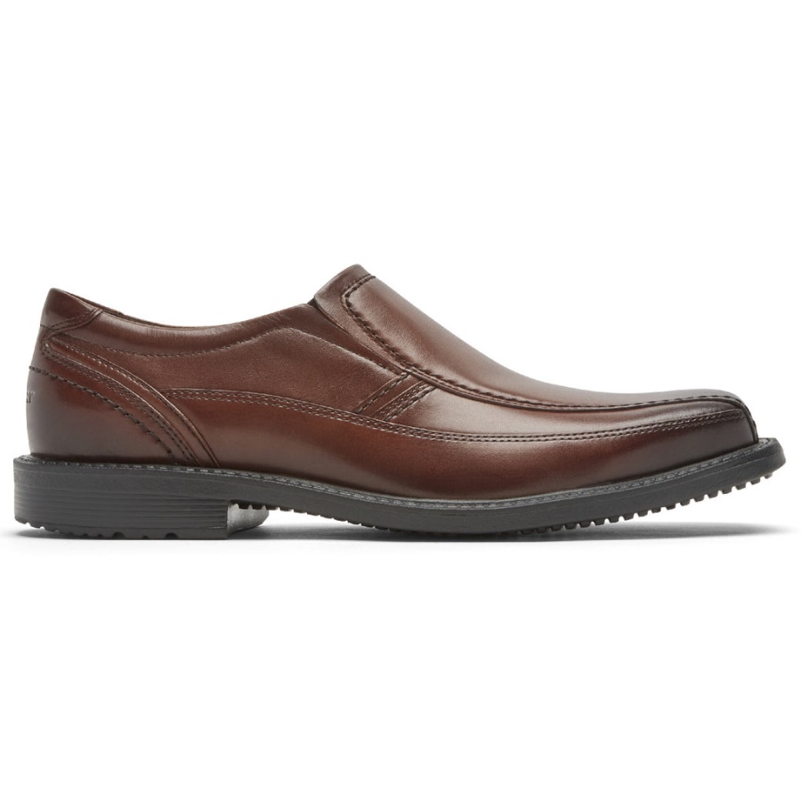 Rockport Men's Style Leader 2 Bike Toe Slip-on New Brown Gradiente