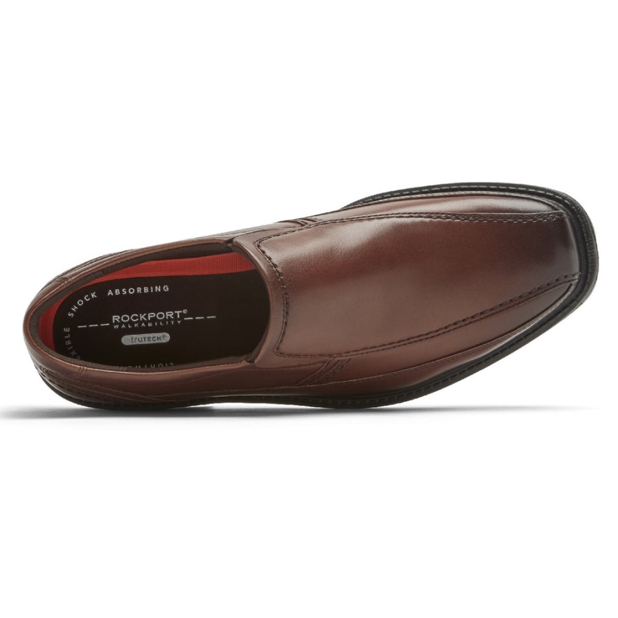 Rockport Men's Style Leader 2 Bike Toe Slip-on New Brown Gradiente