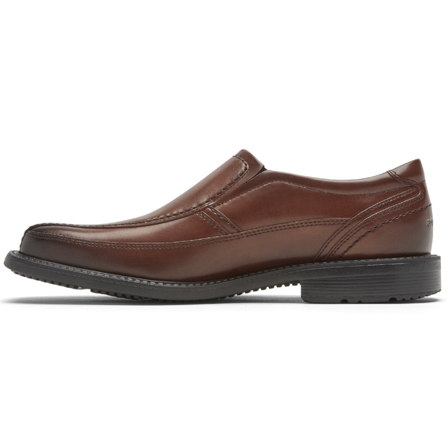 Rockport Men's Style Leader 2 Bike Toe Slip-on New Brown Gradiente