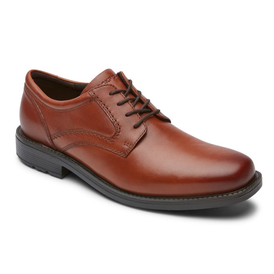 Rockport Men's Style Leader 2 Dedo Liso Oxford British Tan