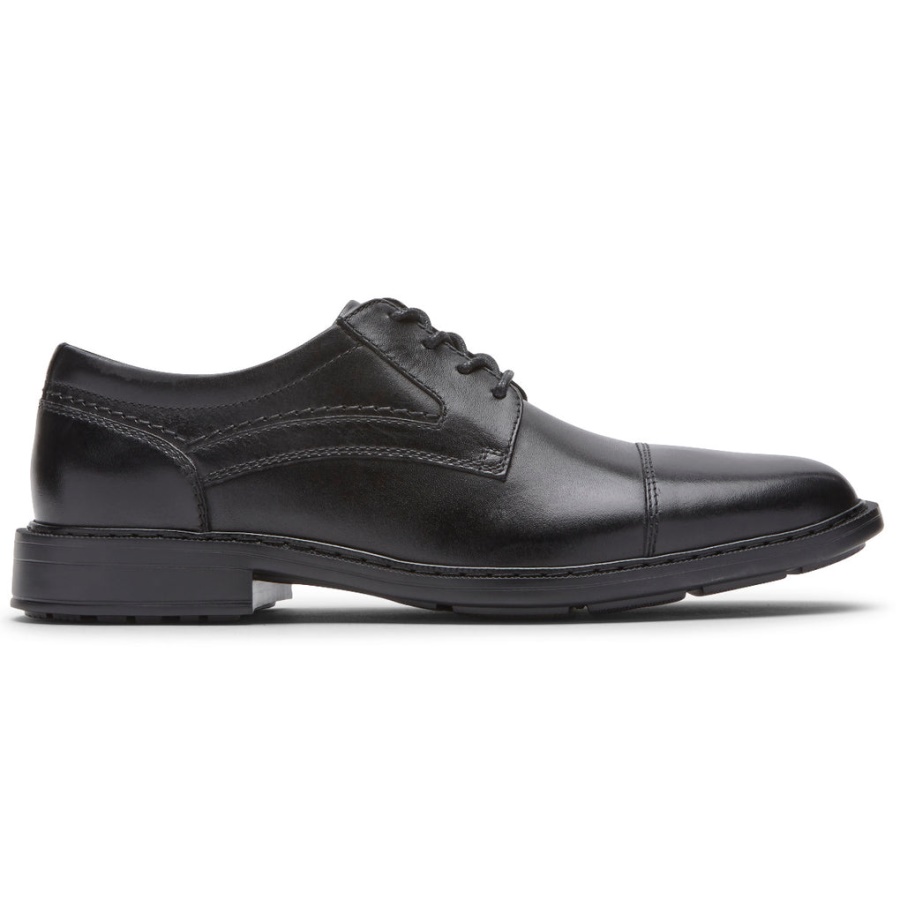 Boné De Bronzeador Masculino Rockport Toe Oxford Preto