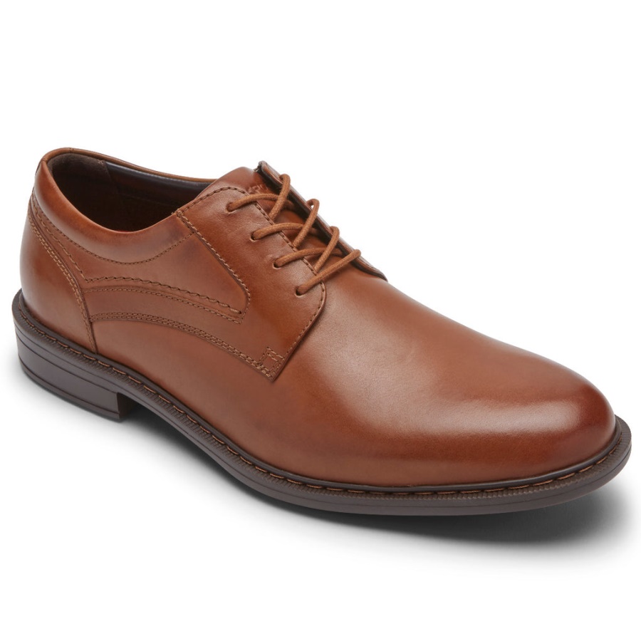 Conhaque Oxford Tanner Masculino Rockport Toe Simples