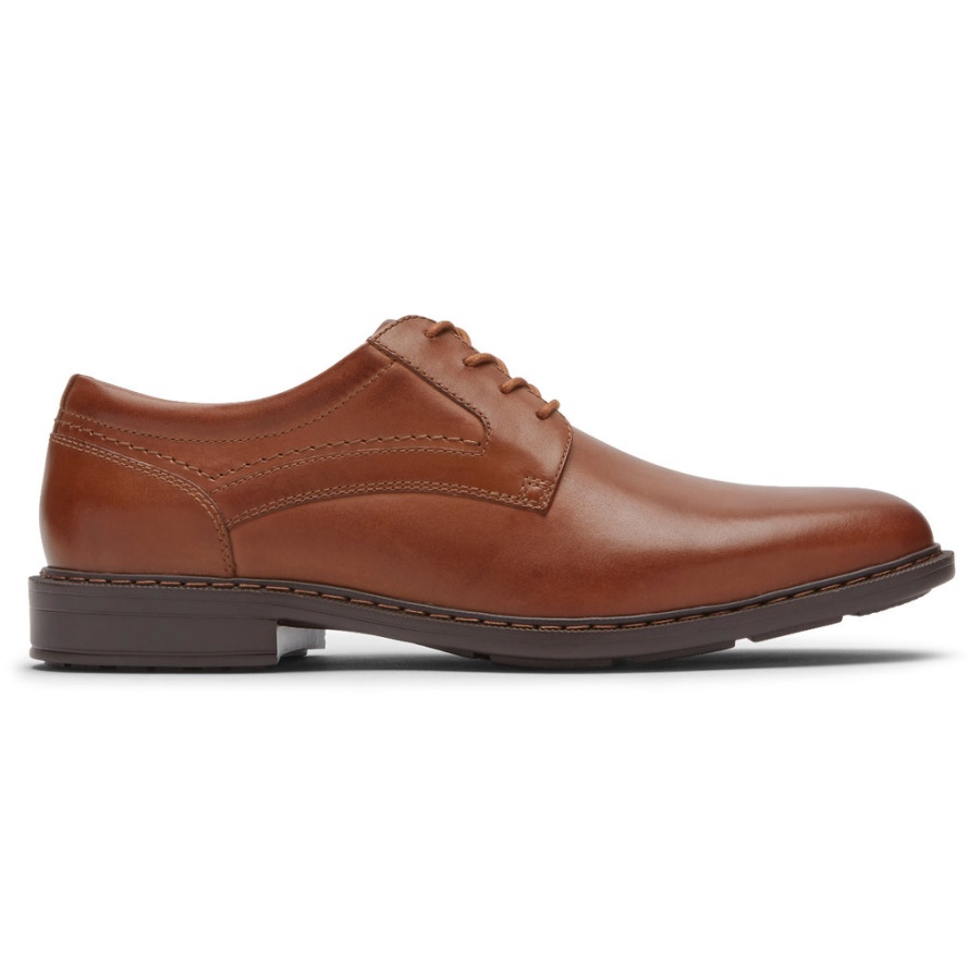 Conhaque Oxford Tanner Masculino Rockport Toe Simples