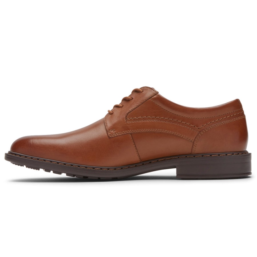 Conhaque Oxford Tanner Masculino Rockport Toe Simples