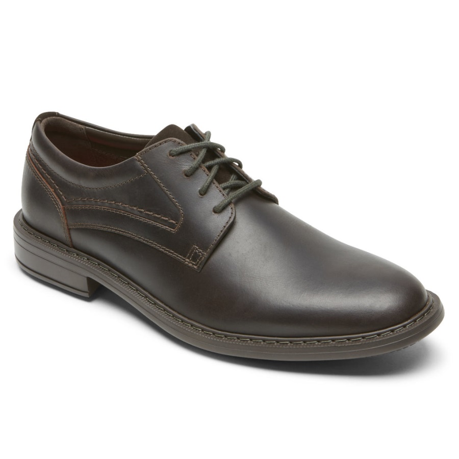 Rockport Tanner Masculino Toe Simples Oxford Java