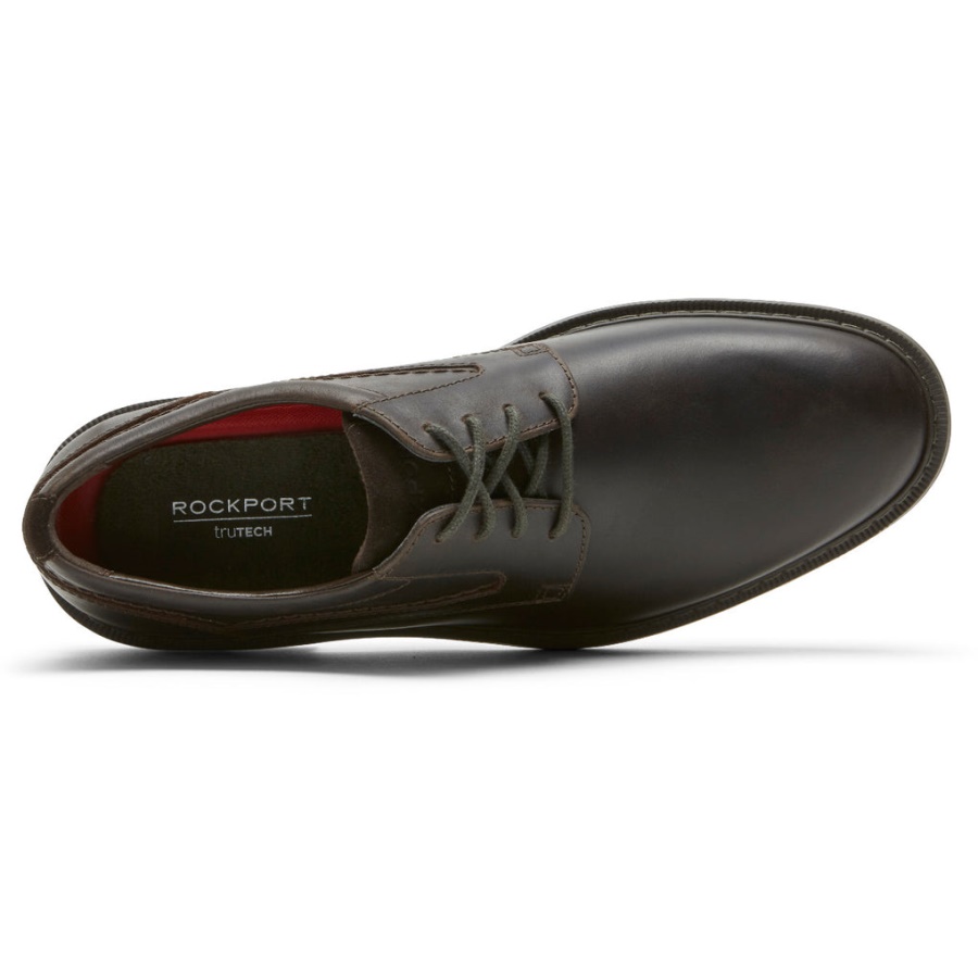 Rockport Tanner Masculino Toe Simples Oxford Java